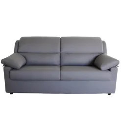 BellaHome Divani|Divano 3 posti "firenze" grigio tessuto sfoderabile e antimacchia, 190x95x93 cm