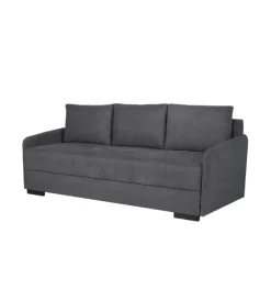 BellaHome Divani|Divano 3 posti "gemini" grigio, 200x95x91 cm