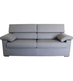Outlet Divano 3 posti "venezia" grigio tessuto sfoderabile e antimacchia, 200x93x93 cm Divani