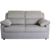Divani-BellaHome Divano 2 posti maxi "firenze" grigio tessuto sfoderabile e antimacchia, 170x95x93 cm