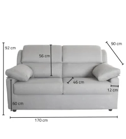 Divani-BellaHome Divano 2 posti maxi 