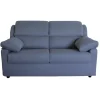 BellaHome Divani|Divano 2 posti maxi "firenze" avio tessuto sfoderabile e antimacchia, 170x95x93 cm