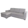Best Divano con penisola reversibile "bologna" beige tessuto sfoderabile e antimacchia, 235x165x88 cm Divani