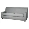 Clearance Divano "ester" 3 posti in tessuto grigio scuro, 187x80x85 cm Divani