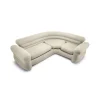 Divano gonfiabile angolare colore beige con braccioli, 257x203x76 cm - cod. 68575np Piscine
