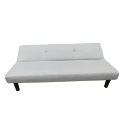 Divani- Divano letto 3 posti "astrid" in tessuto tortora, 168x74x78 cm