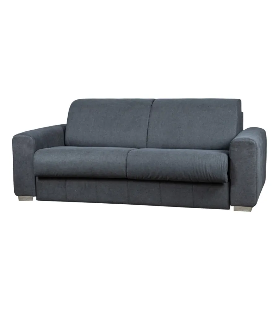 Best Divano letto "leo" 2 posti tessuto grigio antracite, 206x102x90 cm Divani