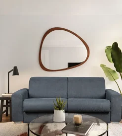 Best Divano letto "leo" 2 posti tessuto grigio antracite, 206x102x90 cm Divani