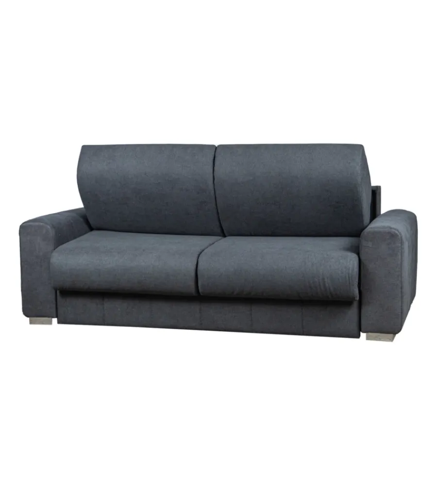 Best Divano letto "leo" 2 posti tessuto grigio antracite, 206x102x90 cm Divani