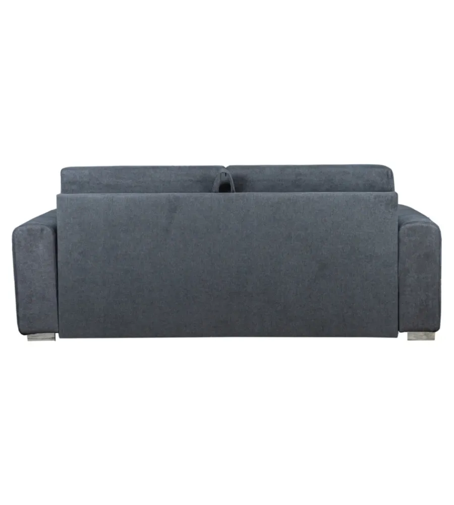 Best Divano letto "leo" 2 posti tessuto grigio antracite, 206x102x90 cm Divani