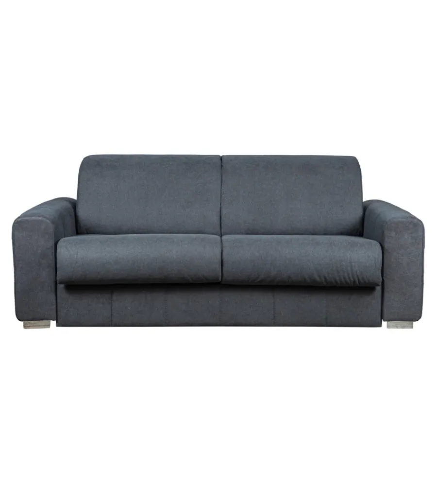 Best Divano letto "leo" 2 posti tessuto grigio antracite, 206x102x90 cm Divani