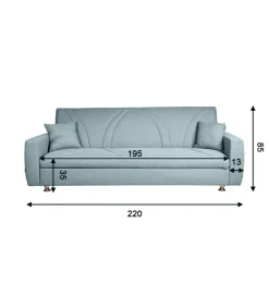 BellaHome Divani|Divano letto contenitore 
