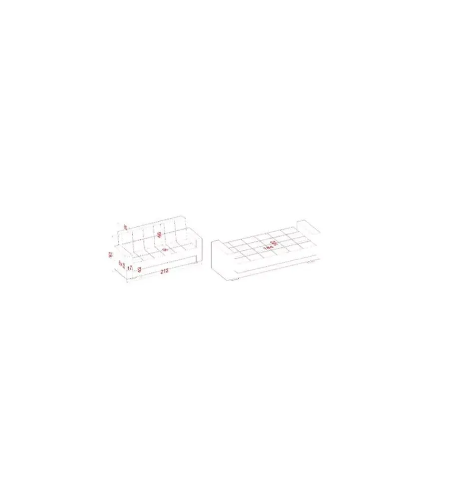 Divani-BellaHome Divano letto "nora" 3 posti in tessuto colore grigio, 212x80x87 cm