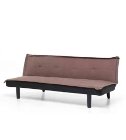 Divani- Divano letto "twist" 3 posti marrone, 184x75x68 cm