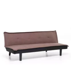 Divani- Divano letto "twist" 3 posti marrone, 184x75x68 cm