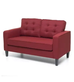 Online Divano "river" 2 posti rosso, 145x78x95 cm Divani
