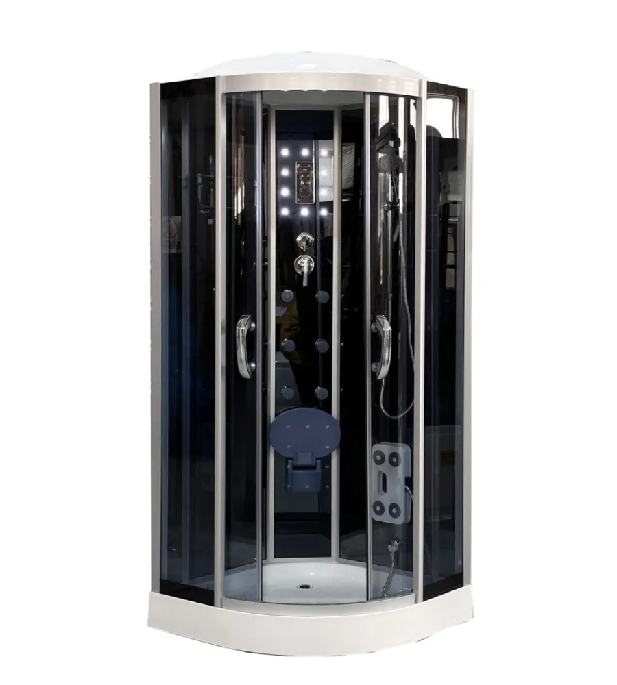 Decor Bagno Docce E Accessori|Doccia idromassaggio "vesta" con sedile 90x90x215 cm