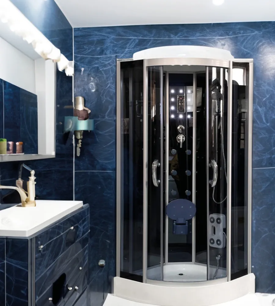 Decor Bagno Docce E Accessori|Doccia idromassaggio "vesta" con sedile 90x90x215 cm