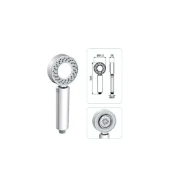 Docce E Accessori|Doccia in abs cromato 2 getti con vano shampoo