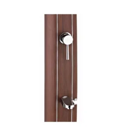 Best Doccia solare per giardino in alluminio effetto legno con lavapiedi 32 l - cod. dsalr32w Piscine