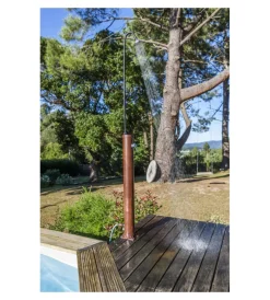 Outlet Doccia solare per giardino gre in pvc effetto legno 9 l - cod. ar1009w Piscine