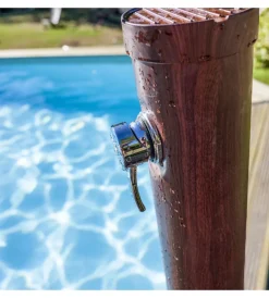 Outlet Doccia solare per giardino gre in pvc effetto legno 9 l - cod. ar1009w Piscine