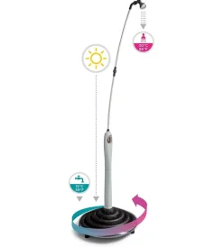 Piscine-G.F. Doccia solare sunny style con acqua calda da esterno - grigia