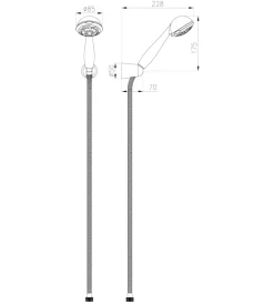 Idro-Bric Docce E Accessori|Doccino cromato 
