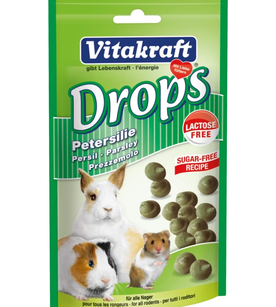 Alimento Per Roditori-Vitakraft Drops per roditori al prezzemolo - 75gr -