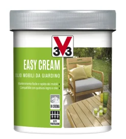 Oli E Detergenti Legno-V33 Easy cream - olio mobili da giardino - incolore - 0,5 litri