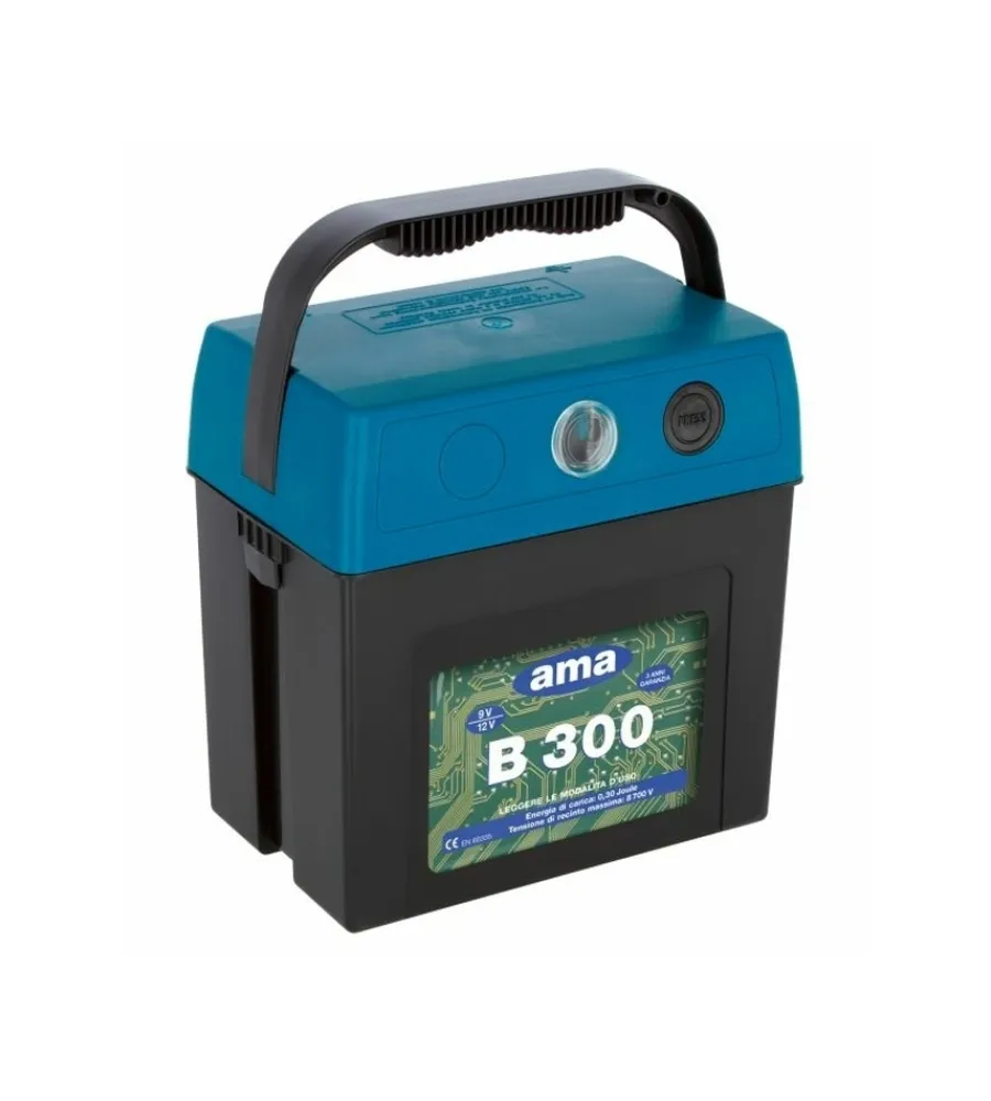 New Elettrificatore per recinto con alimentazione "b300" 9v Recinzione X Animali