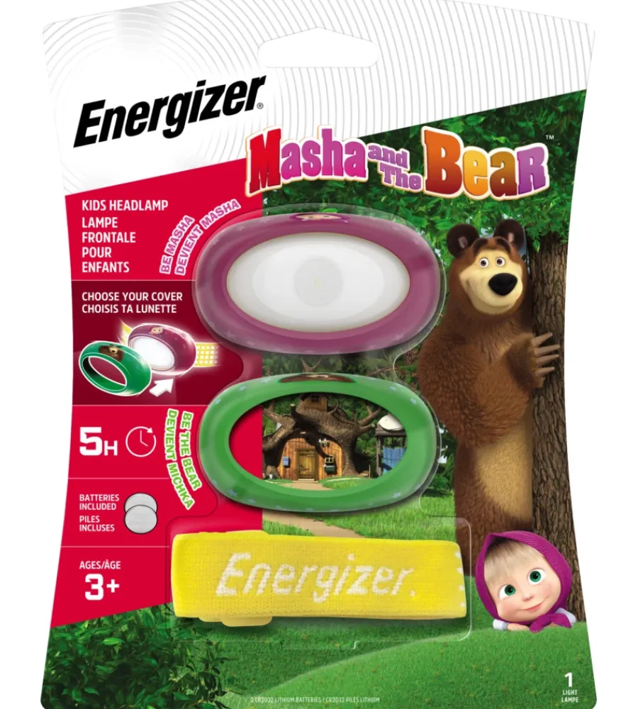 Illuminazione Per Interno-Energizer masha & the bear kids headlight 20 lumen + 2 cr2032