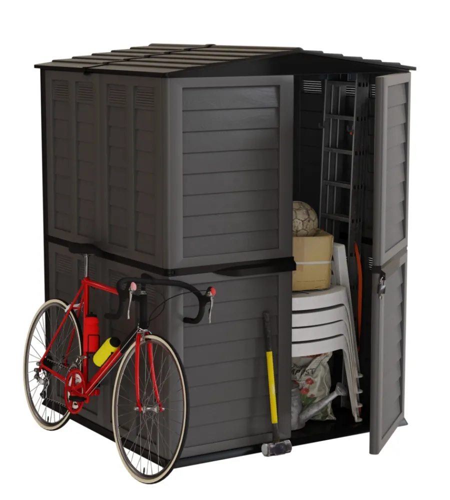 Casette Da Giardino-ArtPlast Estensione per casetta da esterno in resina "garden shed" antracite