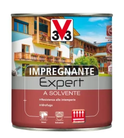 V33 Impregnanti Legno|Expert - impregnante a solvente, incolore - 0,75 litri