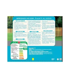 V33 Impregnanti Legno|Expert - impregnante all'acqua, colore noce scuro - 0,75 litri