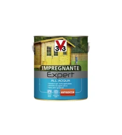 V33 Impregnanti Legno|Expert - impregnante all'acqua, colore noce medio - 2,5 litri