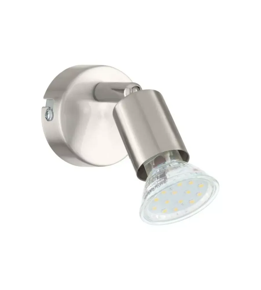 Eglo Illuminazione Per Interno|Faretto a parete da interno "buzz led" grigio 3000k