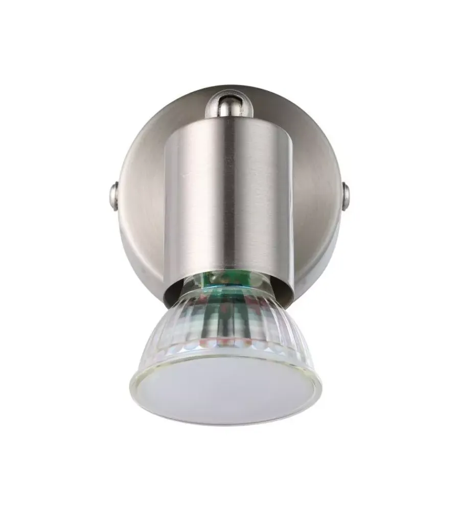 Eglo Illuminazione Per Interno|Faretto a parete da interno "buzz led" grigio 3000k