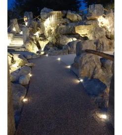 Illuminazione Per Esterno|Faretto ad incasso calpestabile "impact" luce calda, ø40 mm