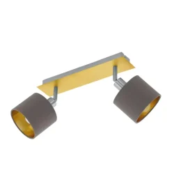 Eglo Illuminazione Per Interno|Faretto doppio “valbiano” nickel, 2x7w