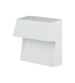 Illuminazione Per Esterno- Faretto led segnapasso a plafone da esterno quadrato vtac bianco 3000k