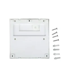 Illuminazione Per Esterno- Faretto led segnapasso a plafone da esterno quadrato vtac bianco 3000k