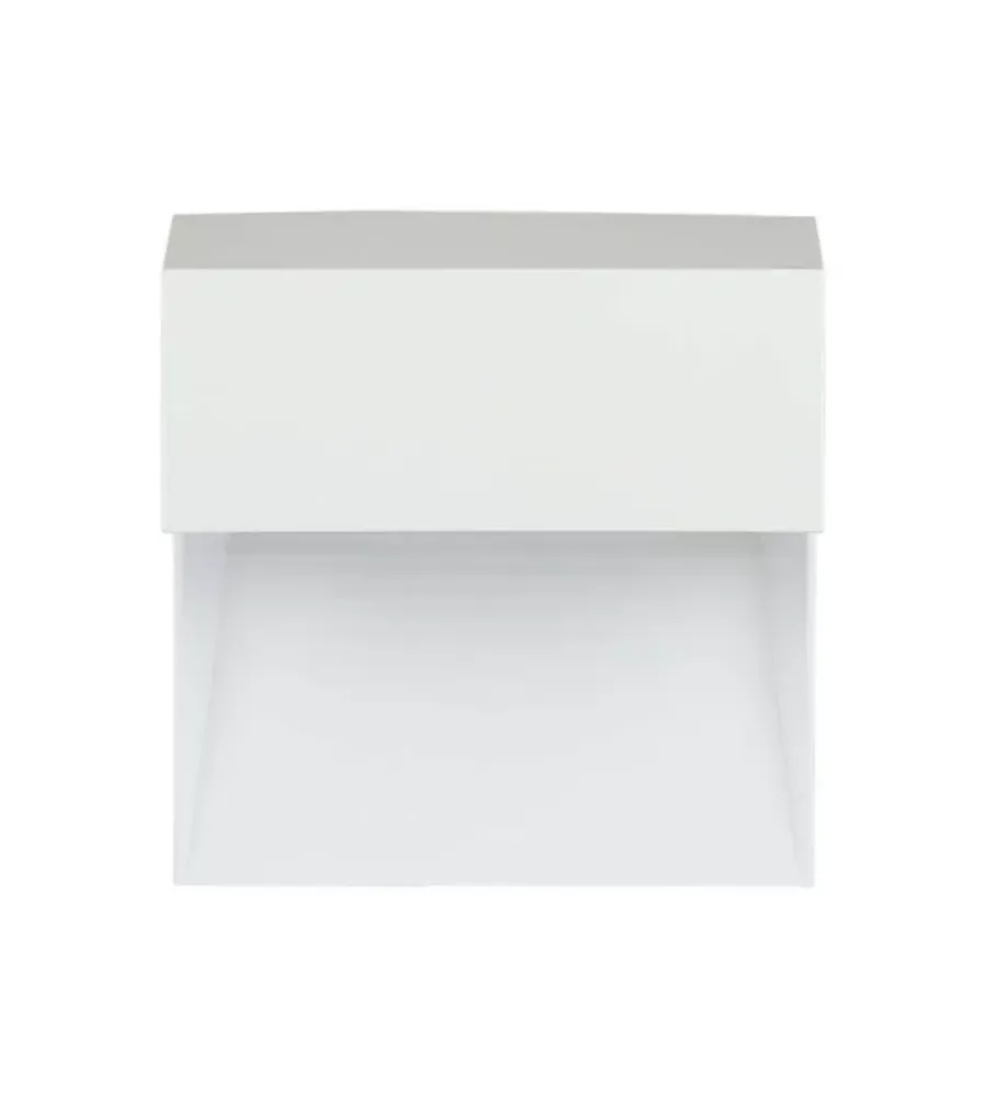 Illuminazione Per Esterno- Faretto led segnapasso a plafone da esterno quadrato vtac bianco 3000k