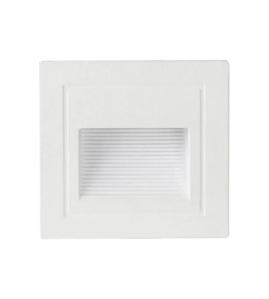 Faretto led segnapasso ad incasso da esterno quadrato vtac bianco 3000k Illuminazione Per Esterno