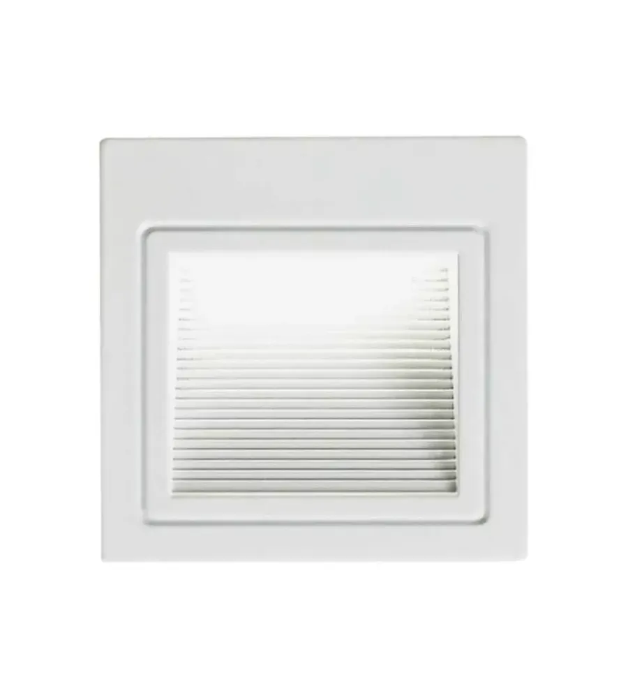 Illuminazione Per Esterno- Faretto led segnapasso ad incasso da esterno quadrato vtac bianco 4000k