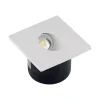 Illuminazione Per Esterno- Faretto led segnapasso ad incasso da esterno quadrato vtac bianco 3000k