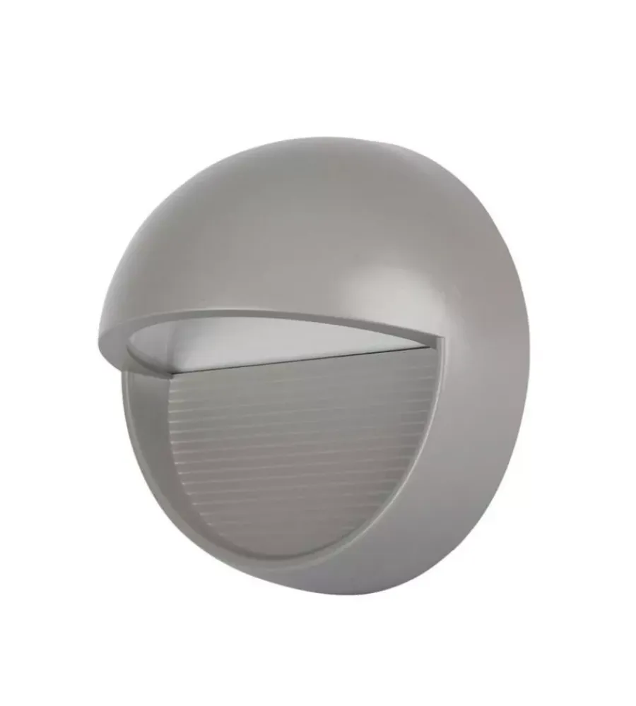 Best Faretto led segnapasso rotondo da 3w a plafone da esterno vtac grigio 4000k Illuminazione Per Esterno