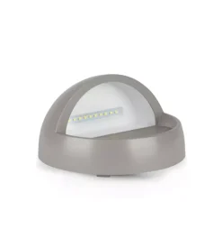 Best Faretto led segnapasso rotondo da 3w a plafone da esterno vtac grigio 4000k Illuminazione Per Esterno