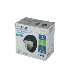 Best Faretto led segnapasso rotondo da 3w a plafone da esterno vtac grigio 4000k Illuminazione Per Esterno