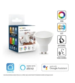 Lampadine|Faretto smart rgb+cct, 50w gu10